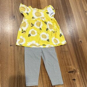 Carter's Flower Print 2 Piece Set